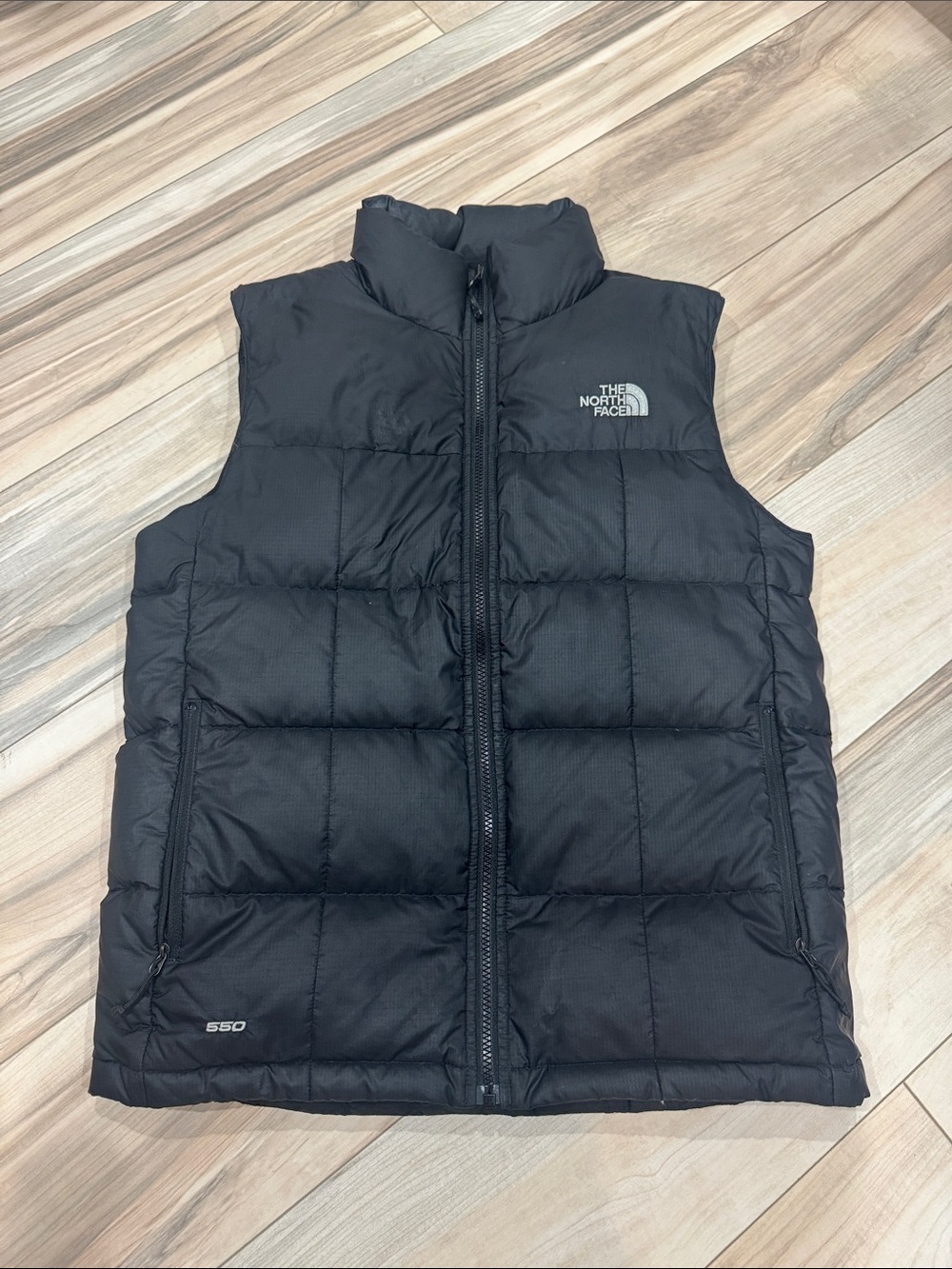 Men’s The North Face Black Quilted Down Vest | Size Small